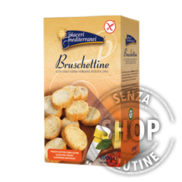 Bruschettine Mediterranee Piaceri Mediterranei senza glutine