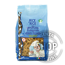 Fusilli di Riso Integrale Rice&Rice Probios senza glutine
