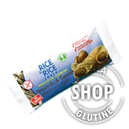 Snack nocciola e cacao Rice&Rice Probios senza glutine