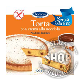 Torta con Crema alla Nocciola Bononia senza glutine